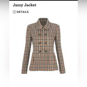 Cabi Jazzy Jacket Plaid Double-Breasted Women's Jacket